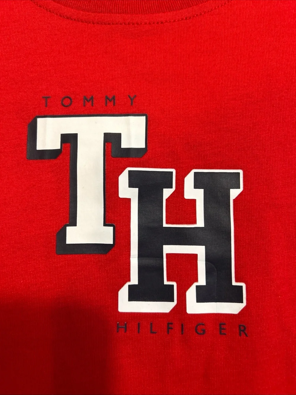 NWT Tommy Hilfiger Boys Size 5 Short Sleeve T-Shirt & Shorts 2pc Set Red Gray Bl